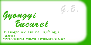 gyongyi bucurel business card